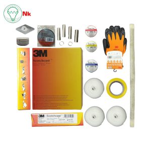 Hộp nối hạ thế quấn băng đổ nhựa 3M GTS cho cáp 1/4C x 70...95 có giáp