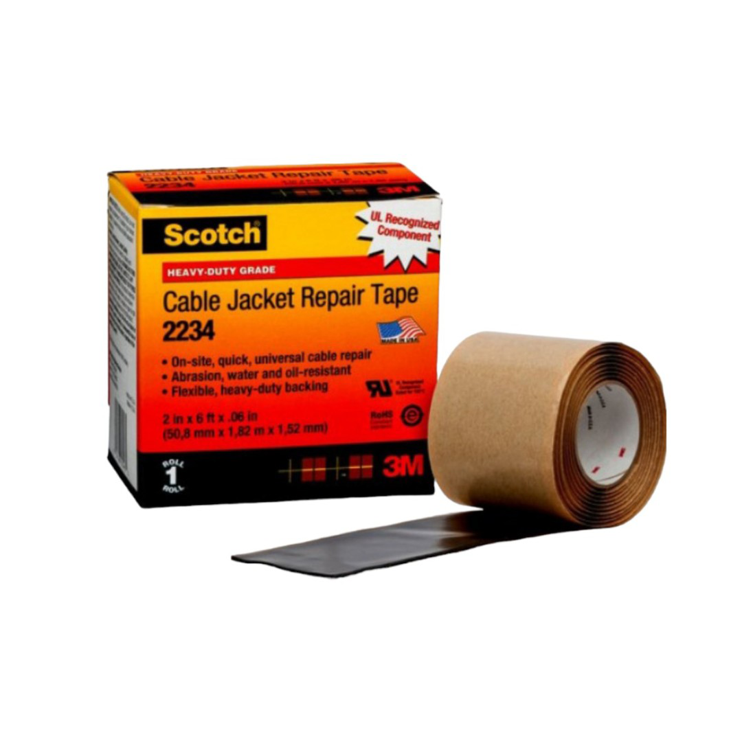 Băng sửa chữa vỏ cáp điện SCOTCH 2234, màu đen, 2INx6FT, 10 cuộn/thùng keo