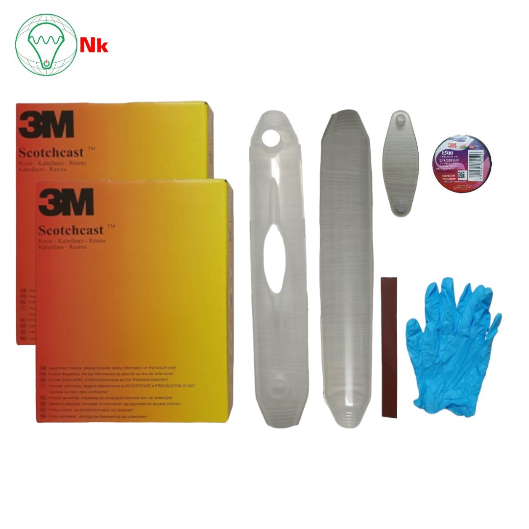 Hộp nối cáp hạ thế đổ nhựa Scotchcast Resin 90-NA 4